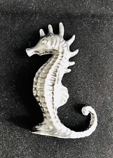 Solid Pewter Sea Horse Ocean Beach Highly Detailed Figurine Statue A picture