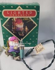 1987 Vinatge Hallmark Keepsake North Pole Power and Light Elf Ornament picture