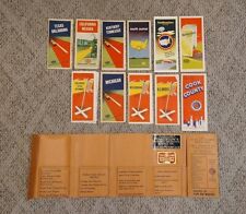 Lot Of 11 Vintage Folding Travel Road Maps All AAA 1940-1955 Chicago Motor Club picture