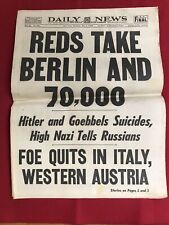WW2 May 3, 1945 daily news new York reds take  Berlin￼ picture