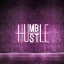 Hustle LED Neon Light Sign Humble Neo Sign Lamp Wall Decor Bedroom Art  Office picture