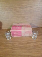 Vintage Set 12 Federal Heat Treated Sturdee 6oz Coke Coca Cola Glasses In Box picture