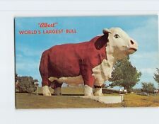 Postcard Albert Worlds largest Bull Audubon Iowa USA picture