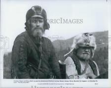 1980 Press Photo Actor Charlton Heston, Brian Keith in 