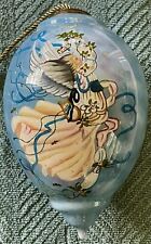 Mouth blown Glass Ornament (Tranquility) Reverse Painted.   Approximately 5.5”  picture