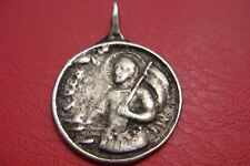 Vatican ANTIQUE 17 th cent ST. VENANTIUS Catherine of Siena silver Medal Pendant picture