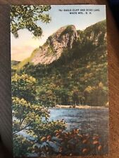 Eagle Cliff And Echo Lake, White Mts. NH Vintage Linen Postcard picture