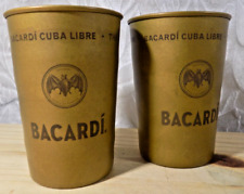 BACARDI CUBA LIBRE Aluminum COCKTAIL CONTAINER Embossed Base TWO Pieces picture