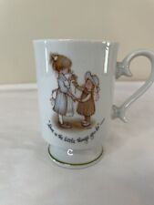 Vintage 1970’s Holly Hobby Porcelain Cup “Love  Is The Little Things You Do” 8oz picture