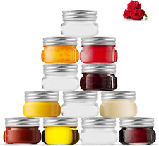 4 Oz (Set of 12) Regular Mouth Mini Mason Jars with Lids, Glass Canning Jars Ide picture