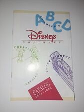Vintage Disney Computer Software Catalog Brochure 1991 - 1992 Advertisment Rare picture