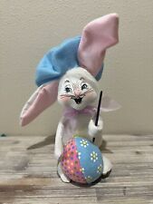 Annalee 12in Artist Easter Bunny W Brush & Egg- Item #202114 - 2014 picture