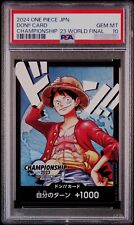2024 ONE PIECE JAPANESE PROMOS DON CARD CHAMPIONSHIP 2023 WORLD FINAL PSA 10 picture