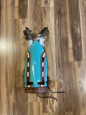 Hopi Native American Aholi Leather Mask Signed By Dak 19”Beautiful Piece picture