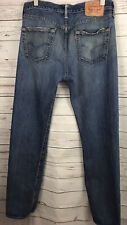 Levi’s 501 Button Fly Jeans V Single Stitch Leather tag Pocket Mens Size 33X32 picture