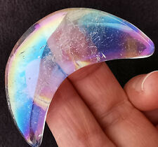 24g Angel Rainbow Aura Quartz Crystal Bismuth Titanium Silicon Moon Healing 1 picture