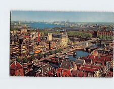Postcard D mrak with View at the Y Amsterdam Netherlands picture