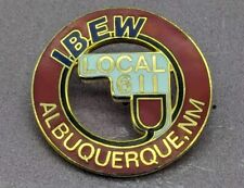 Vintage IBEW LU LOCAL UNION LAPEL METAL PIN International Brotherhood 611 picture