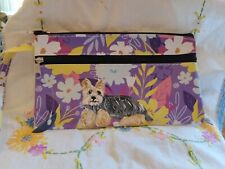 Hand Painted Yorkie painting♡ Wristlet  picture