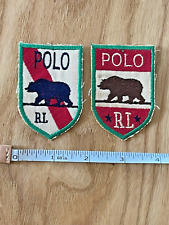 Polo Ralph Lauren vintage patch dead stock pair of California bear logos picture