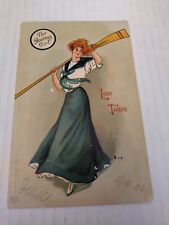 Vintage 1906 Postcard International Publishing Co. The Boating Girl Rare picture