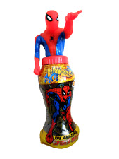 Vintage 2001 Spider-Man Belly Washers Movable Arms 12 oz Plastic Bottle Sealed picture