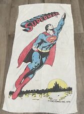 Vintage DC Comics Superman 1974 Beach Towel Full Size picture