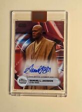 2024 Topps Industry Conference Star Wars Mace Windu Samuel L Jackson Auto #9/10 picture