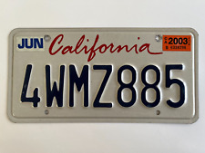2003 California License Plate Lipstick legend Natural Sticker 