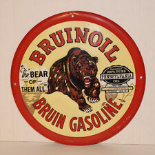 Bruinoil The Bear Gasoline Tin Sign  picture