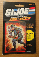 GI Joe Milton Bradley Action Cards Sealed Pack 1986 Cobra Flash On Top Vintage picture