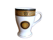 Versace Style Medusa Black White & Gold Coffee Mug picture