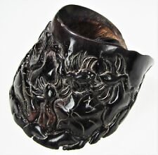 Hoof Oriental Tropical Carved Polished Snakes Garden Flowers Paper Weight Unique picture