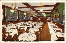 Washington D.C., Interior, A Famous Occidental Dining Room, Vintage Postcard picture
