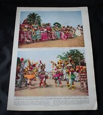 1956 Photo Article 'NIGERIAN TRADITIONAL DANCES by Arthur Sidey' 14.5 x 10 picture