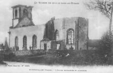 Vtg Postcard Ruins of the Church WW l Vosges, France Unposted DB picture