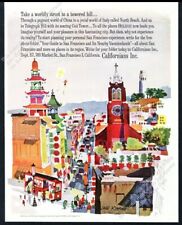 1961 Dong Kingman Chinatown San Francisco art vintage travel print ad picture