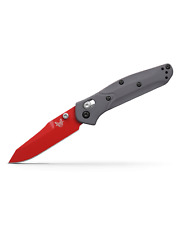Benchmade Knives Mini Osborne 945RD-2401 Gray G-10 Red CPM-S90V Pocket Knife picture