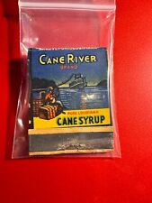 MATCHBOOK - CANE RIVER BRAND CANE SYRUP - PURE LOUISIANA - UNSTRUCK picture