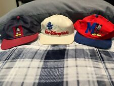 Lot of 3 Vintage Disney Adjustable / Snapback Hats picture