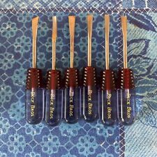 6 vintage Buck Bros small wood working carving chisel set picture