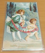 Cupid With Sincere Love International Art Publishing Company Postcard Vintage picture