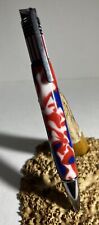American Beauty Pen Handmade By Seller Chrome  Red,White ,Blue Acrylic Resin picture