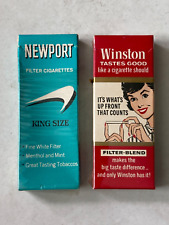 Vintage Airline Meal Complimentary Cigarettes 2 Packs Newport & Winston picture