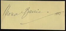 Mona Barrie d1964 signed autograph 2x5 Cut English Born Actress Hollywood Films picture