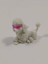 2009 Mattel Barbie White Poodle With Glasses Small Toy picture