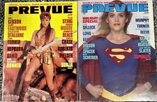 Mediascene Prevue Feb & July 1985 Steranko, Red Sonja, Supergirl, Stallone Chevy picture