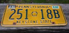 Vtg Pennsylvania PA 1988 License Plate Rustic Collector Garage Decor picture