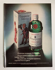 1972 Tanqueray Gin Print Ad Bottle Singular Experience Imported From England picture