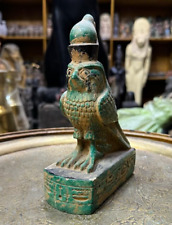 PHARAONIC ANCIENT EGYPTIAN ANTIQUE Statue God Horus as Falcon Bird Rare Egypt BC picture